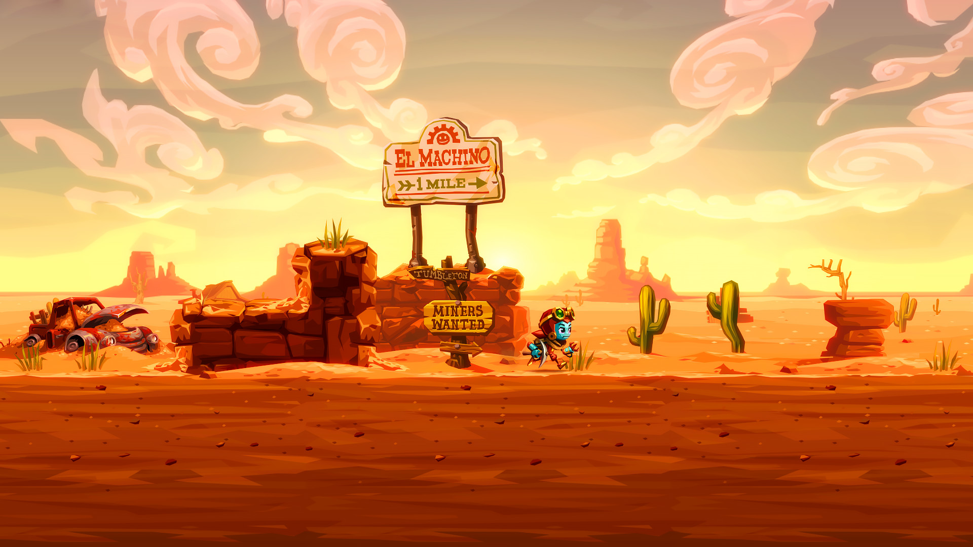 Скриншот: SteamWorld Dig 2