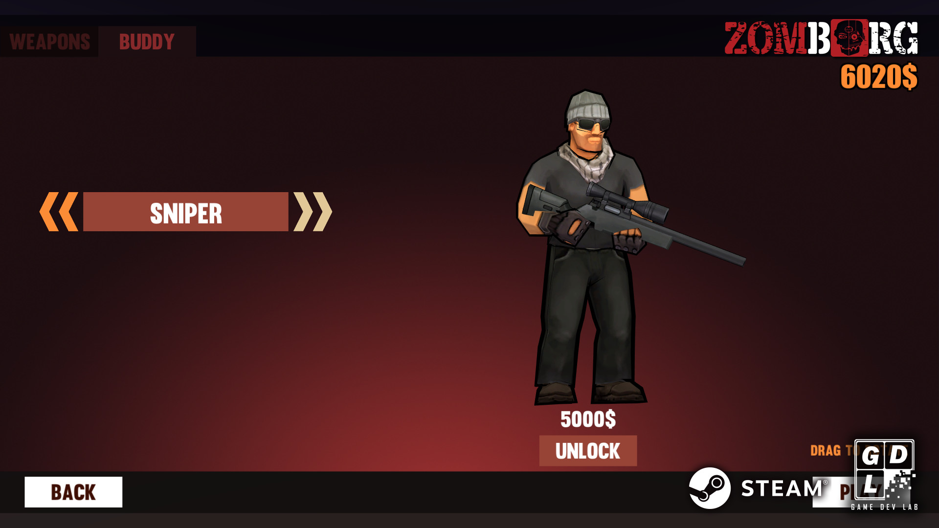 Скриншот: Zomborg