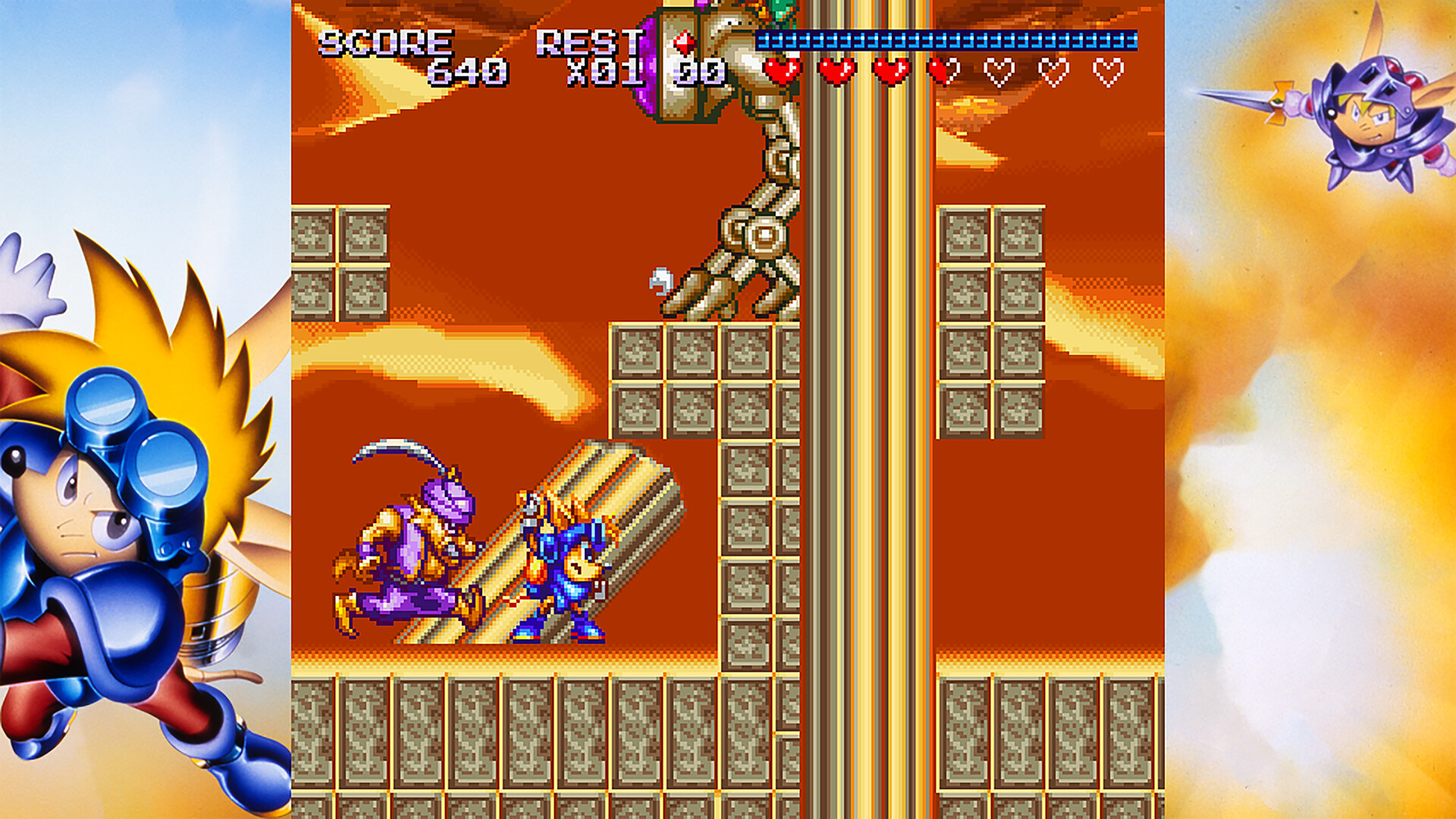 Скриншот: Rocket Knight Adventures: Re-Sparked Collection