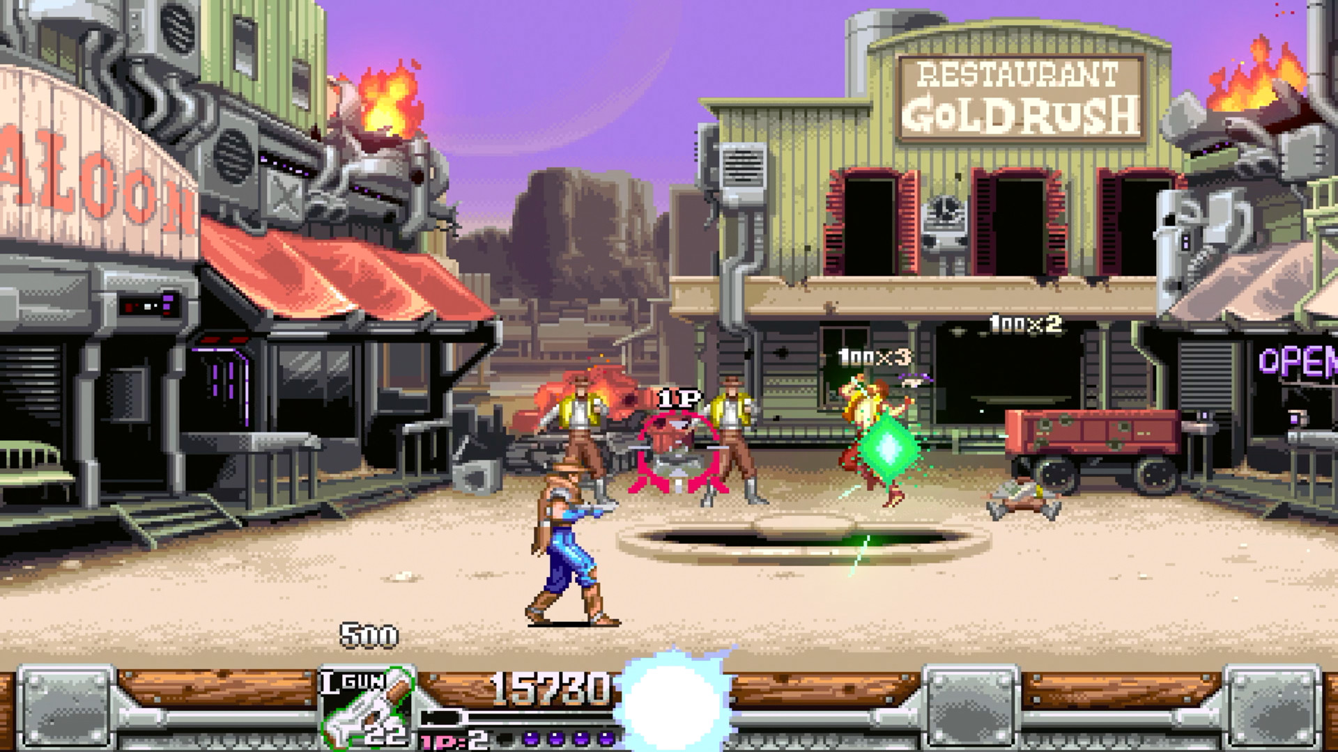 Скриншот: Wild Guns Reloaded