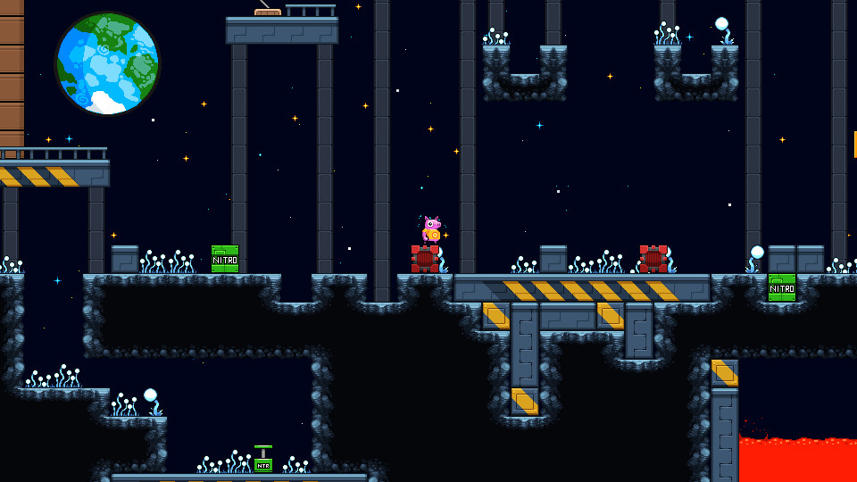 Скриншот: Squishy the Suicidal Pig