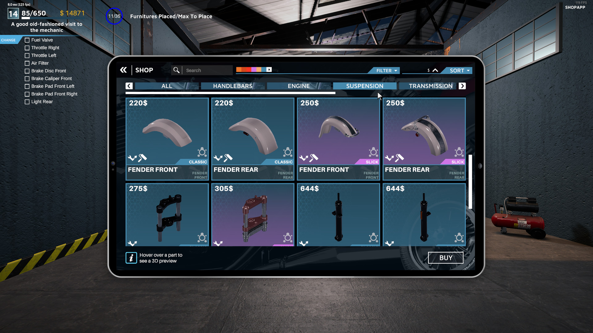 Скриншот 26: Motorcycle Mechanic Simulator 2021