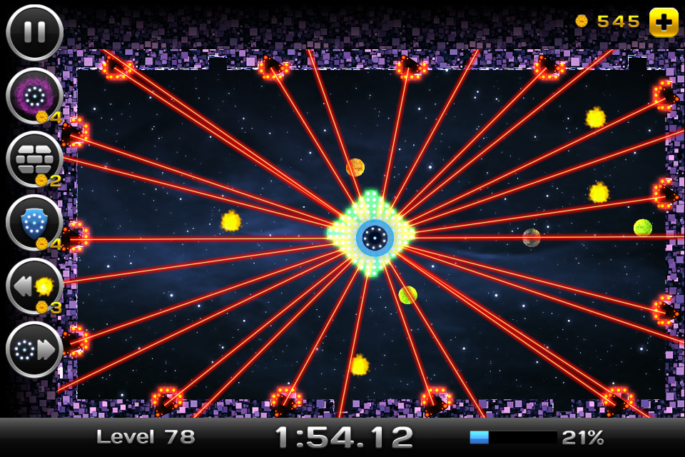 Скриншот: Space Xonix