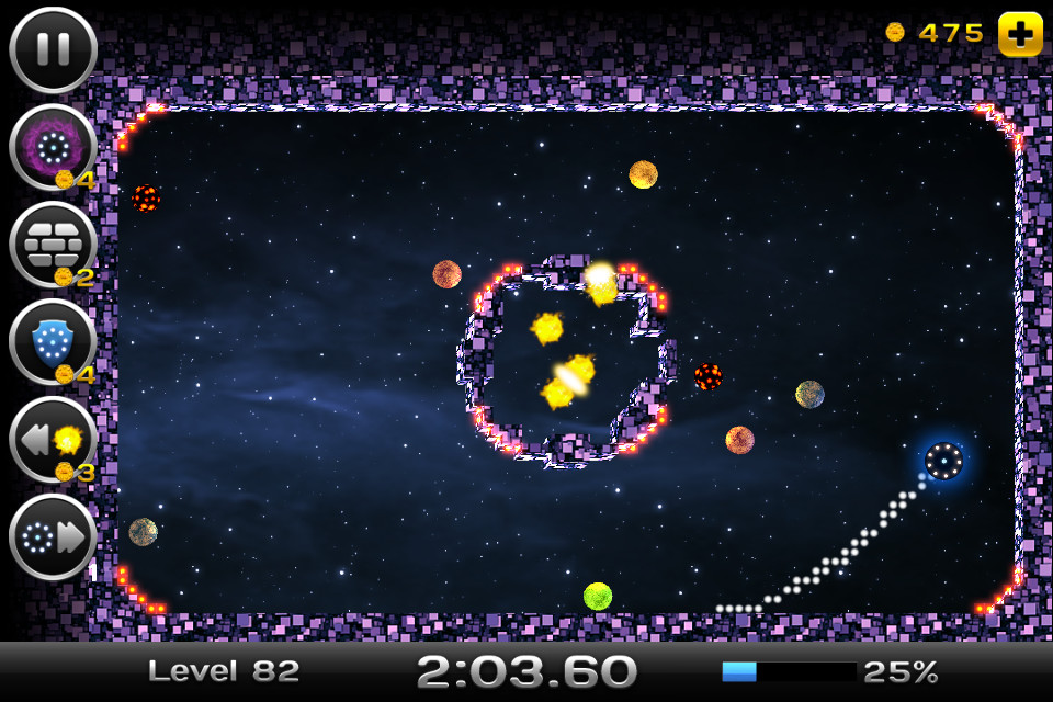 Скриншот: Space Xonix