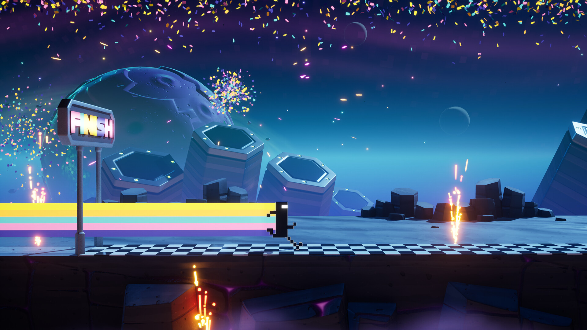 Скриншот: BIT.TRIP RERUNNER