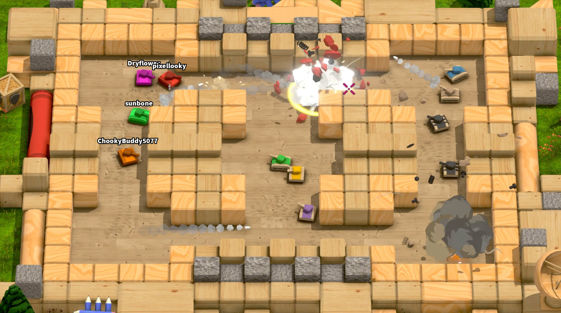 Скриншот: Wee Tanks!