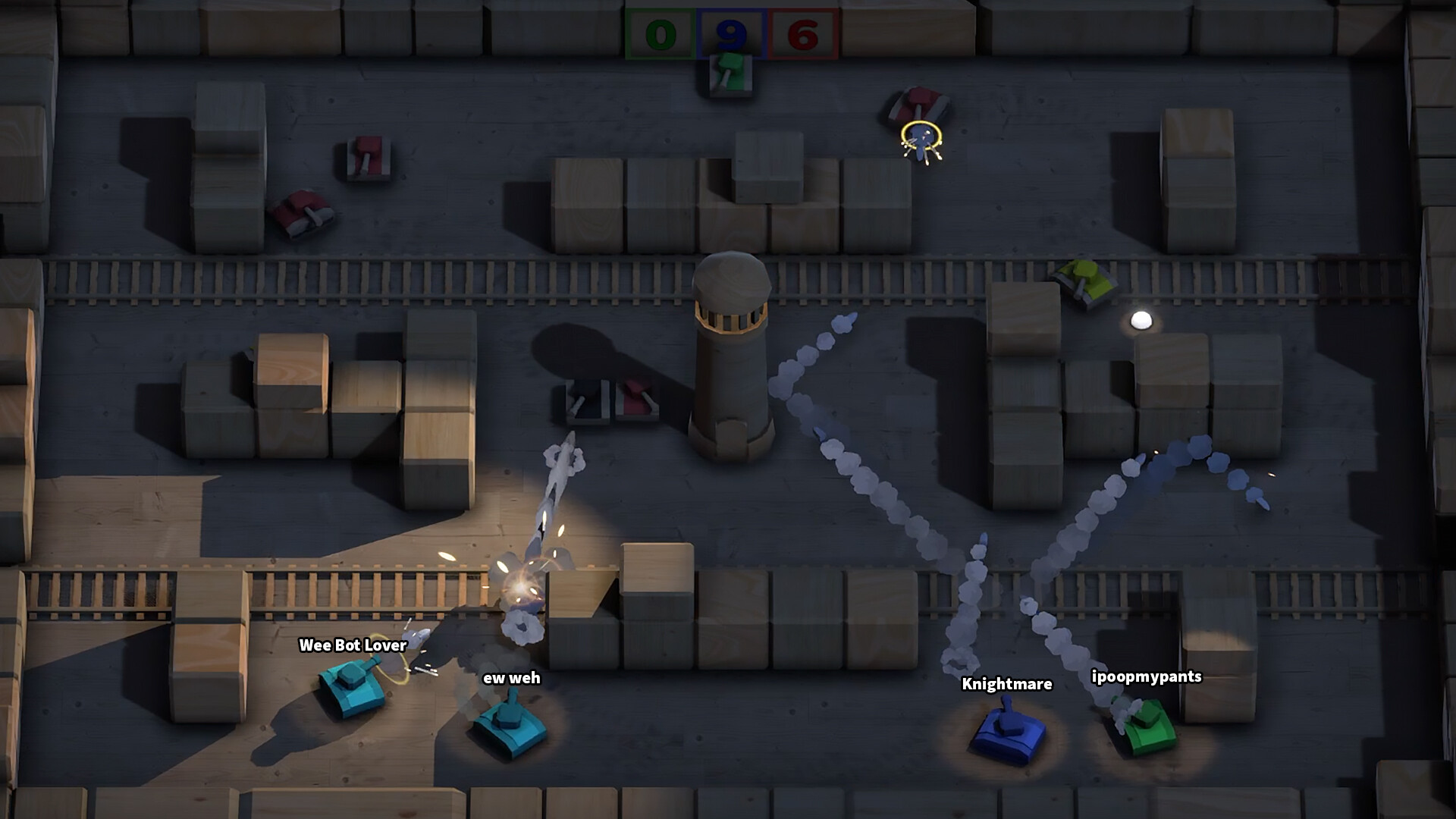 Скриншот: Wee Tanks!