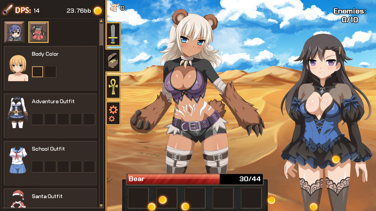 Скриншот: Sakura Clicker