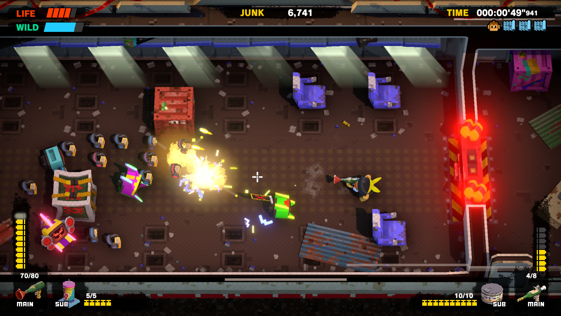 Скриншот: Monkey Barrels