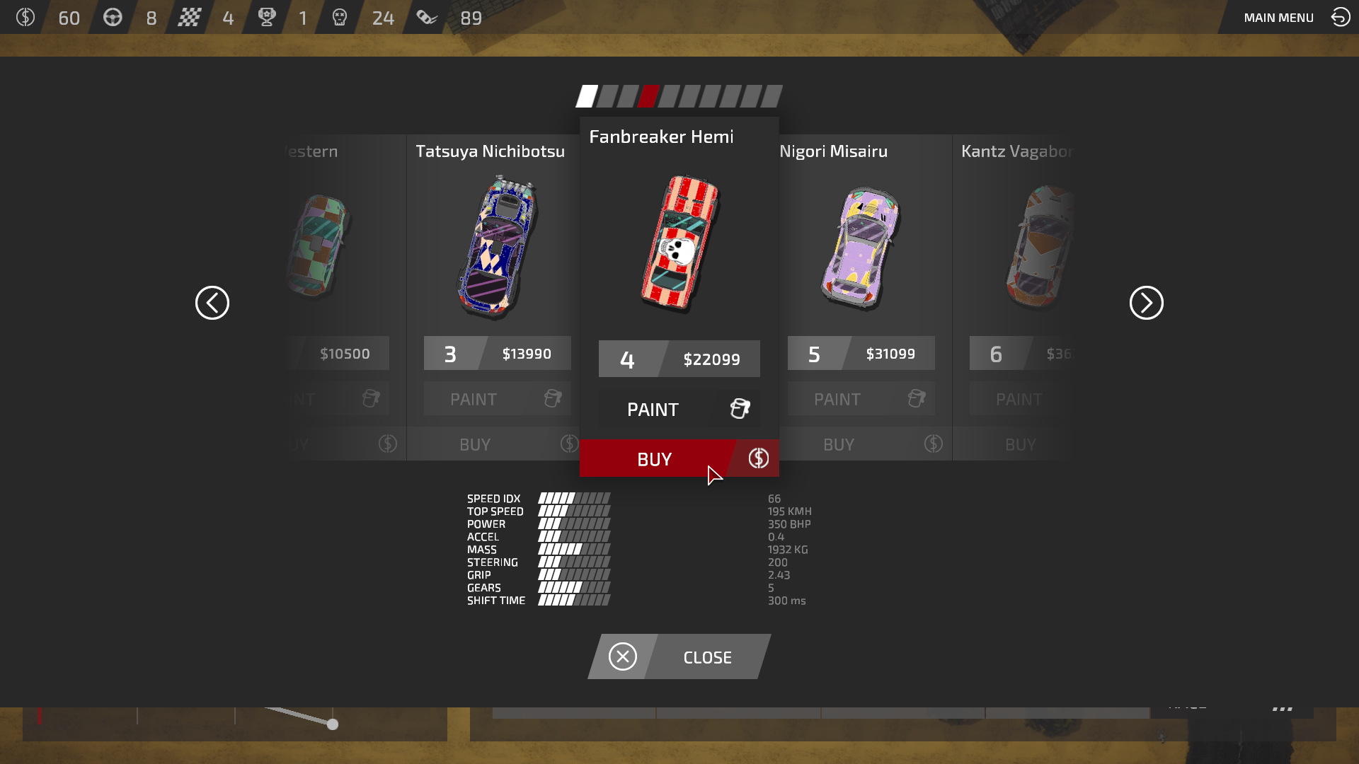 Скриншот: Bloody Rally Show