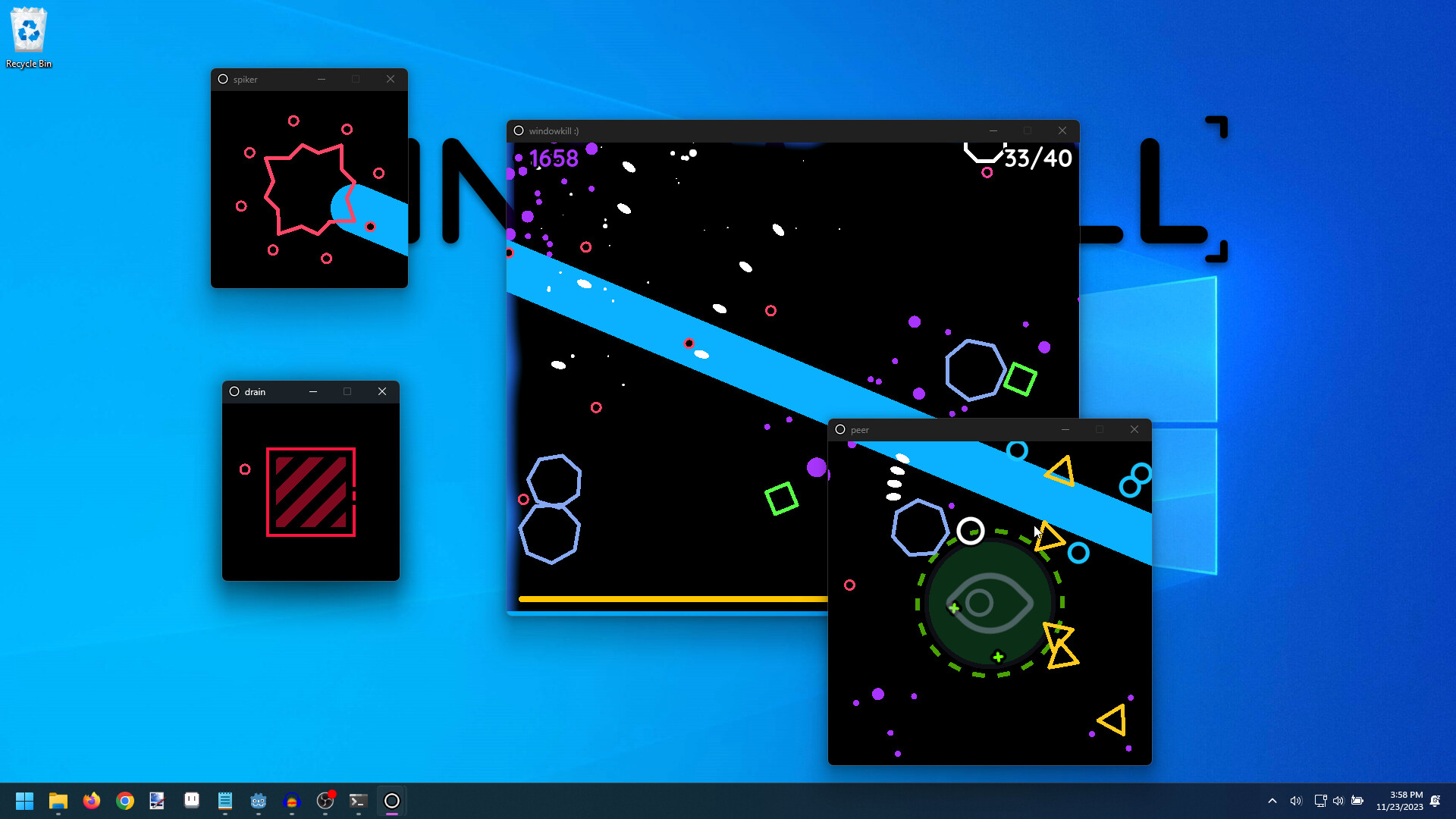 Скриншот: Windowkill