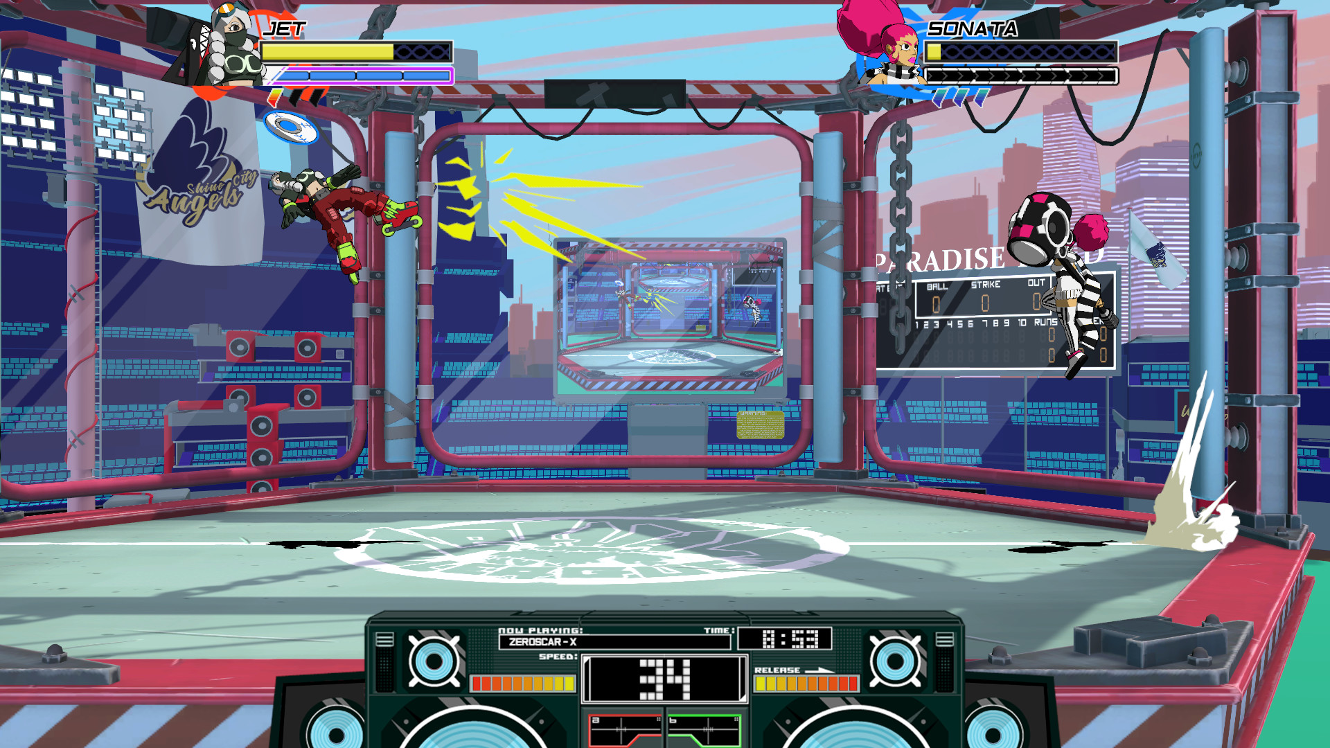 Скриншот: Lethal League Blaze