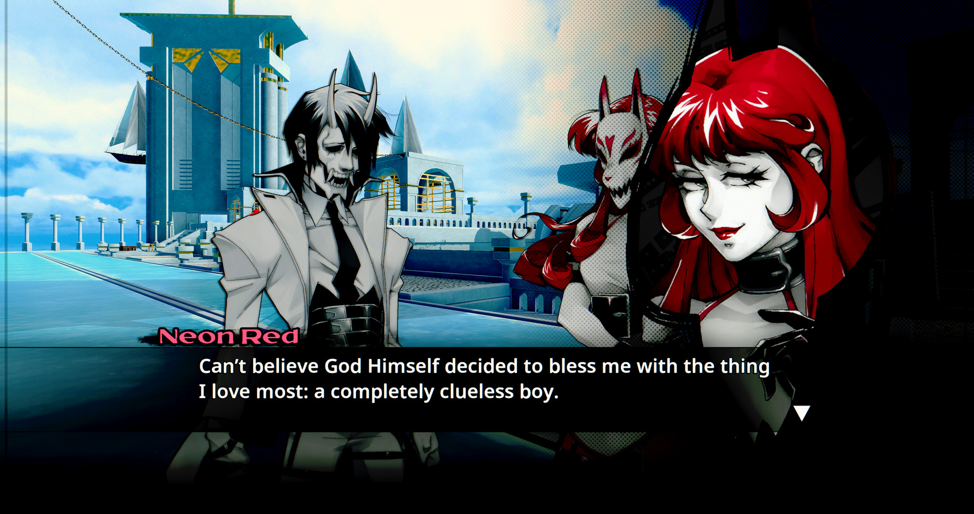 Скриншот: Neon White