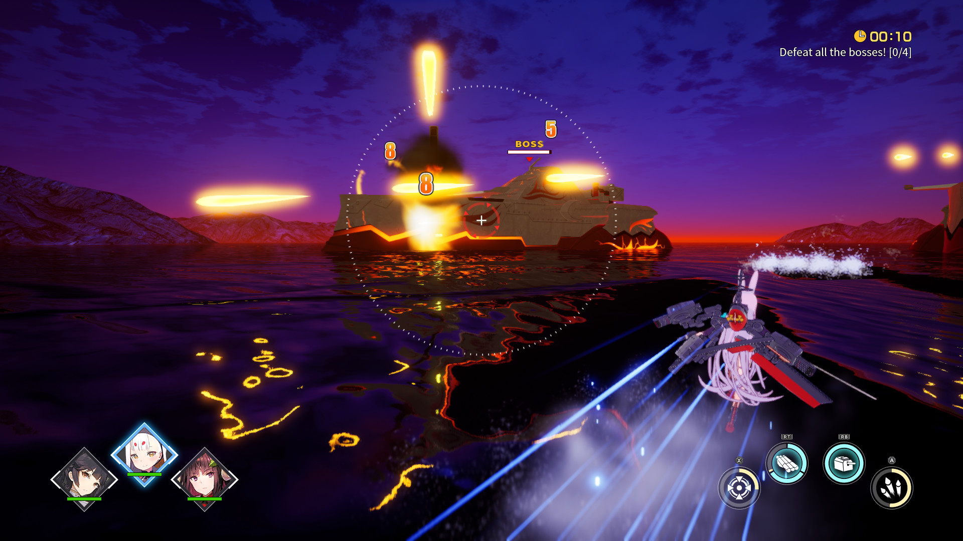 Скриншот: Azur Lane Crosswave