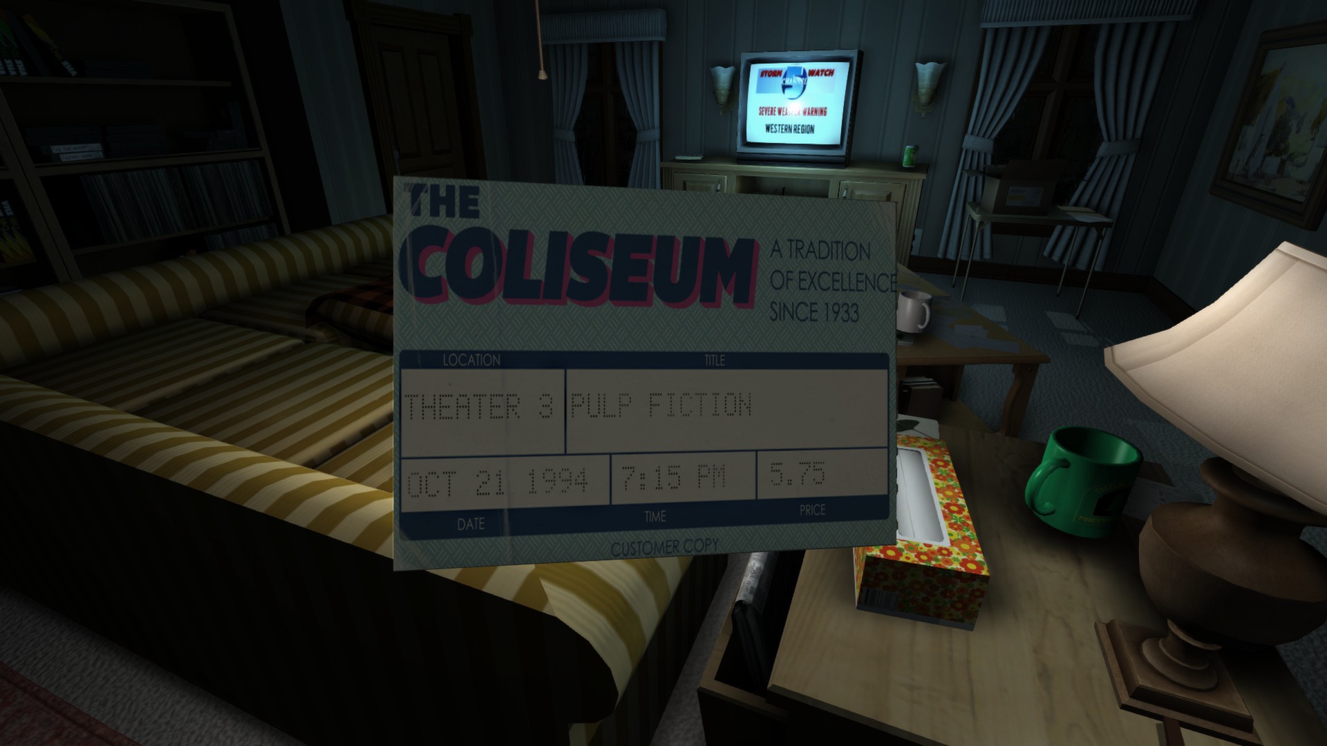 Скриншот: Gone Home
