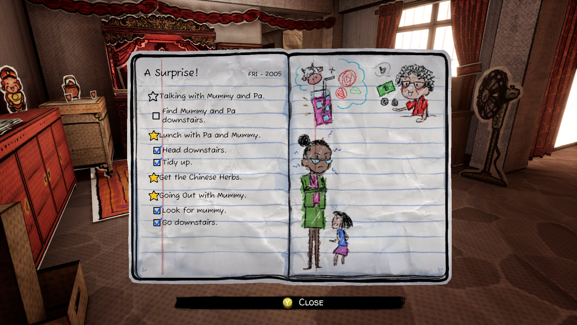 Скриншот: Paper Ghost Stories: Third Eye Open