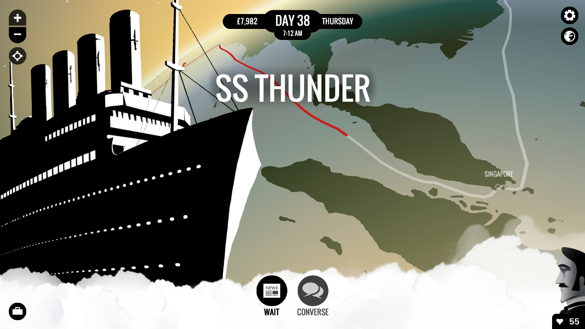 Скриншот: 80 Days