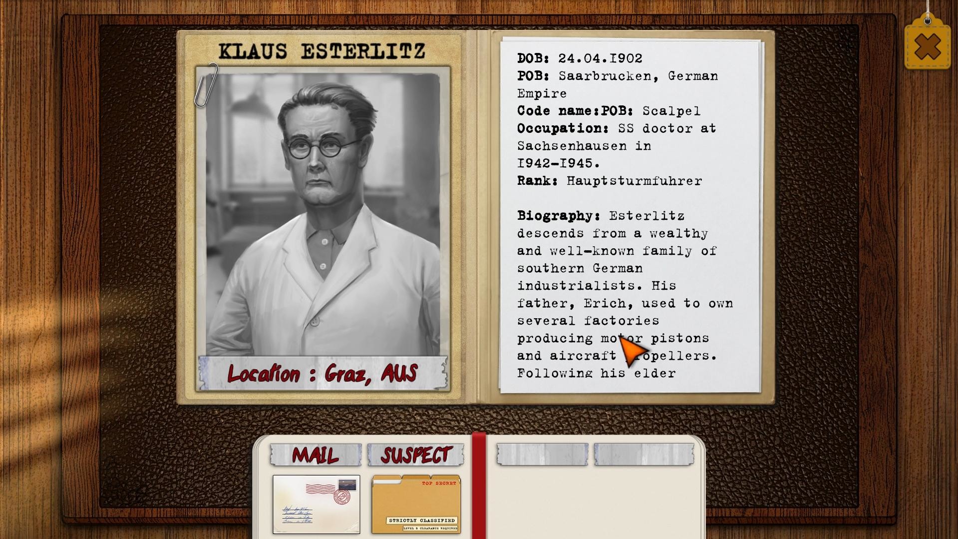 Скриншот: Ashland Dossier