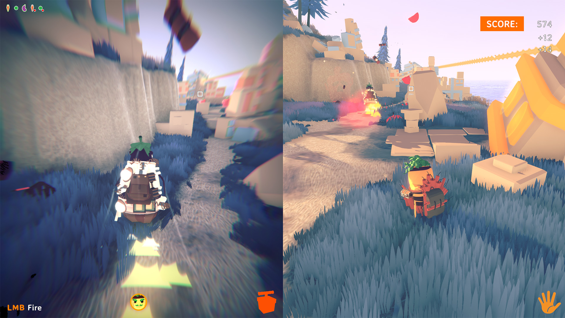 Скриншот: Kamikaze Veggies