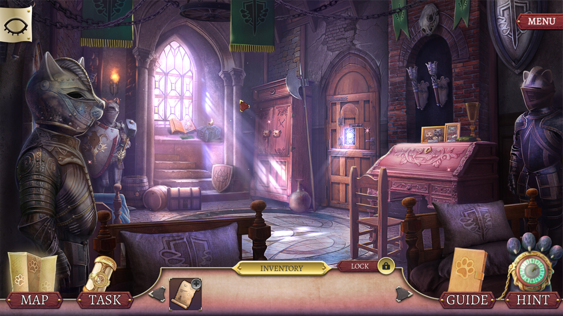 Скриншот: Knight Cats: Leaves on the Road Collector's Edition