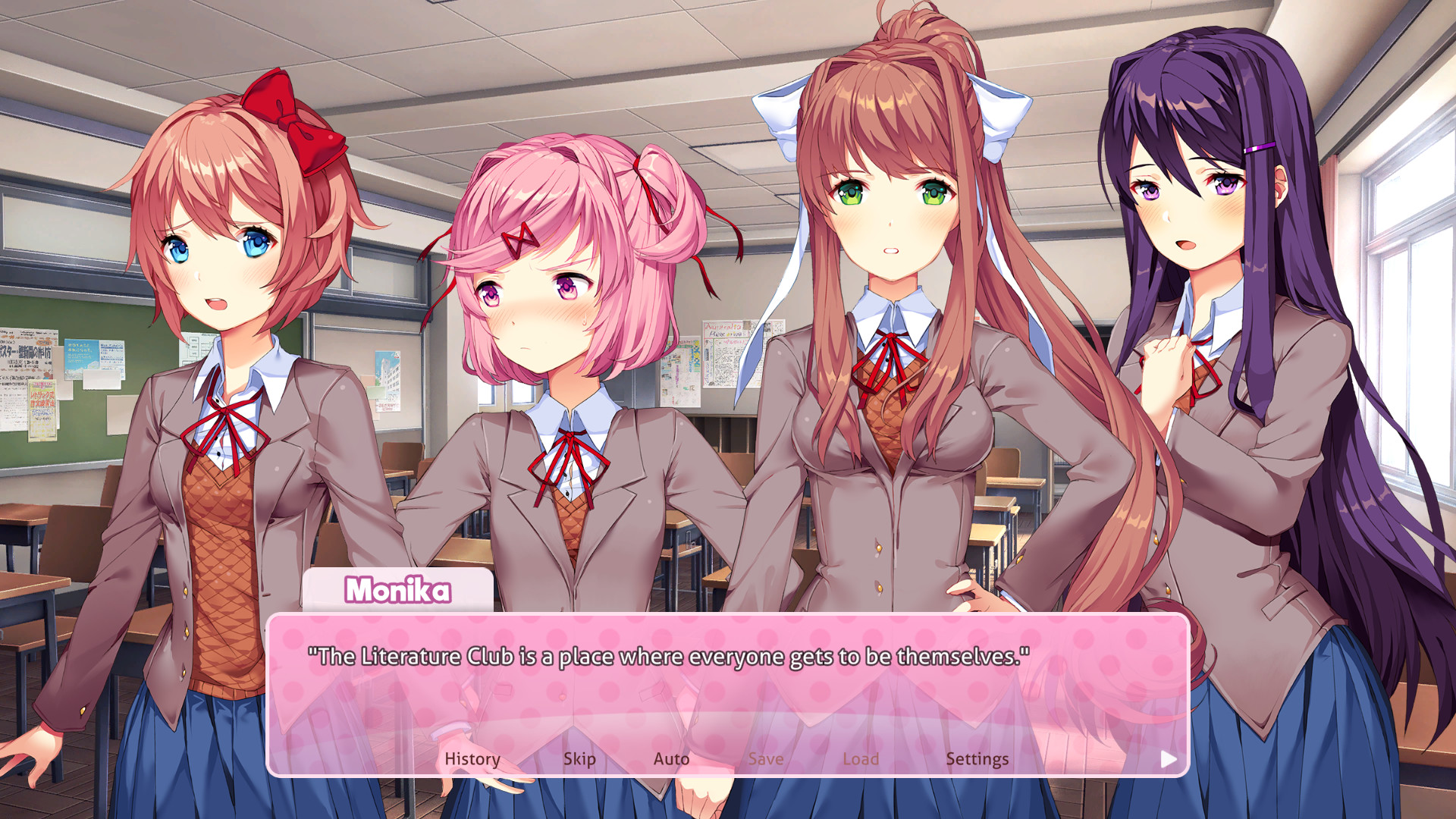 Скриншот: Doki Doki Literature Club Plus!