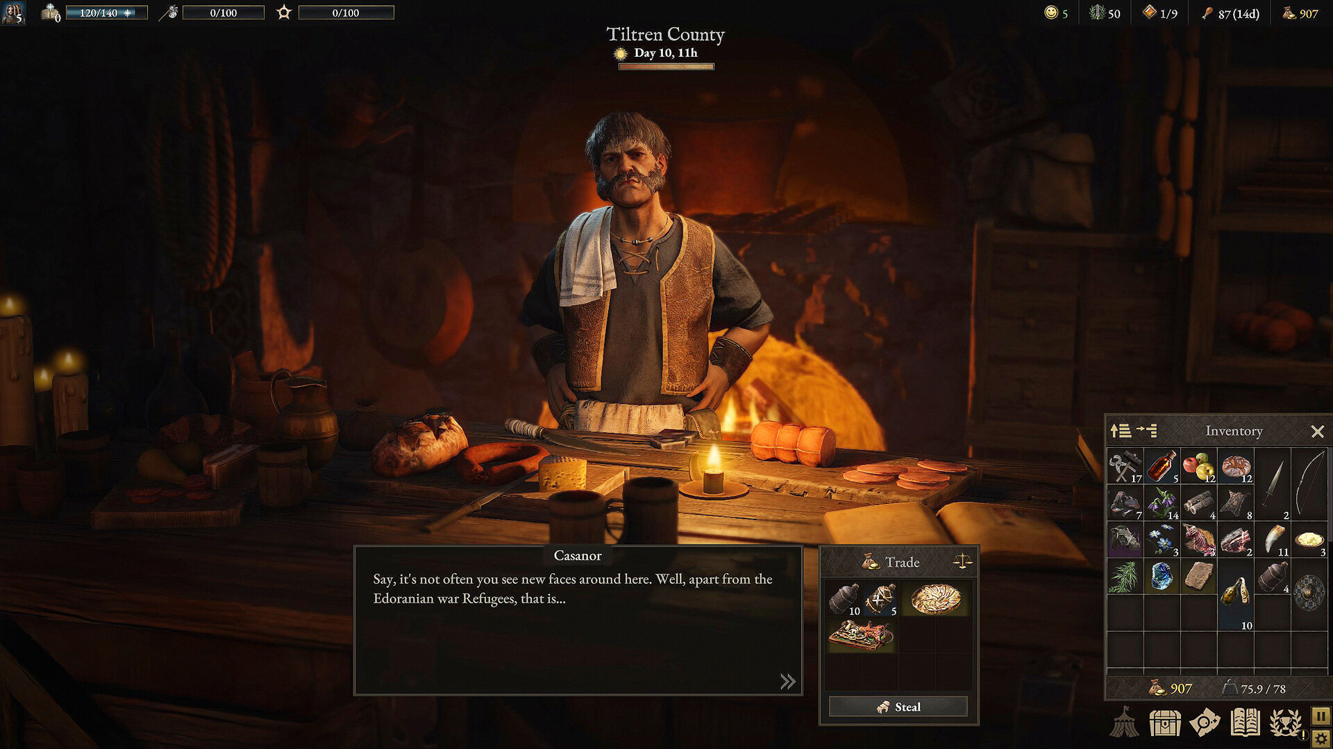 Скриншот: Wartales