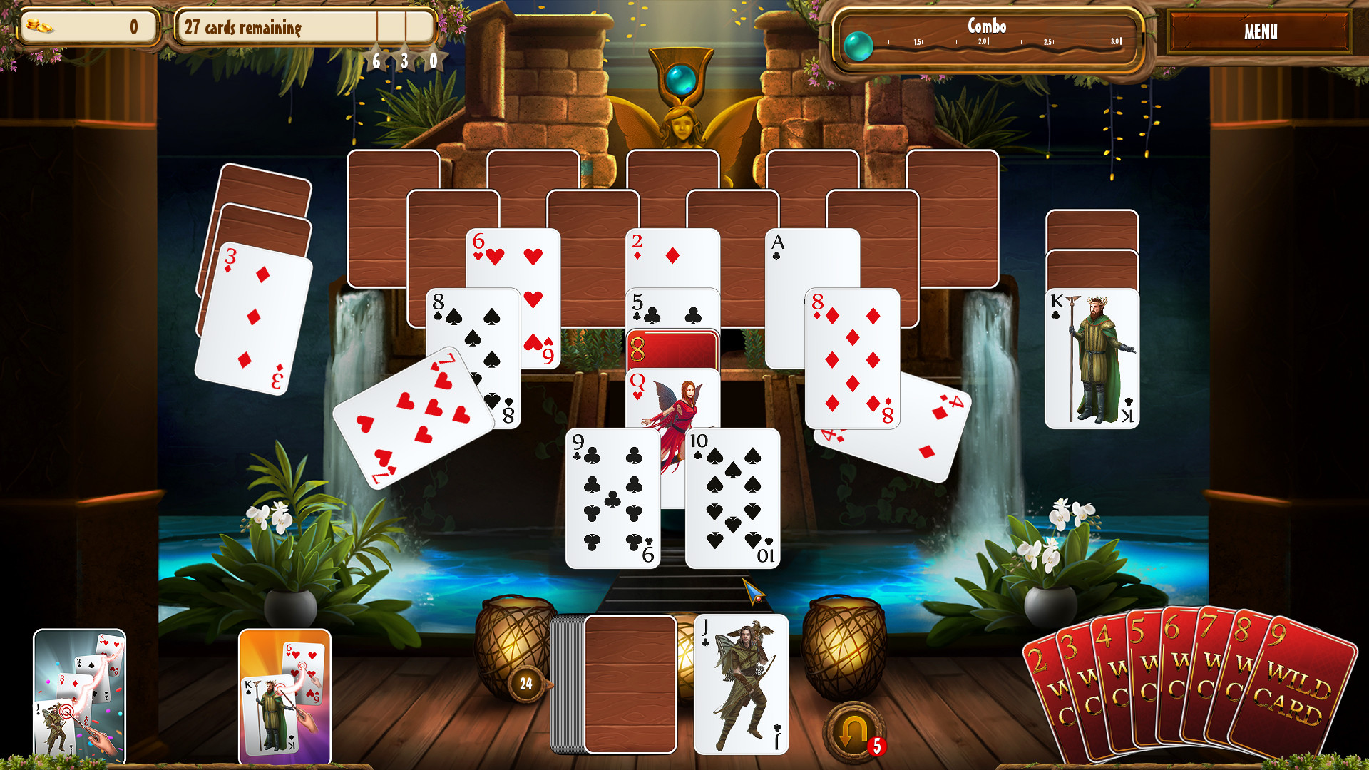 Скриншот: Fantasy Quest Solitaire