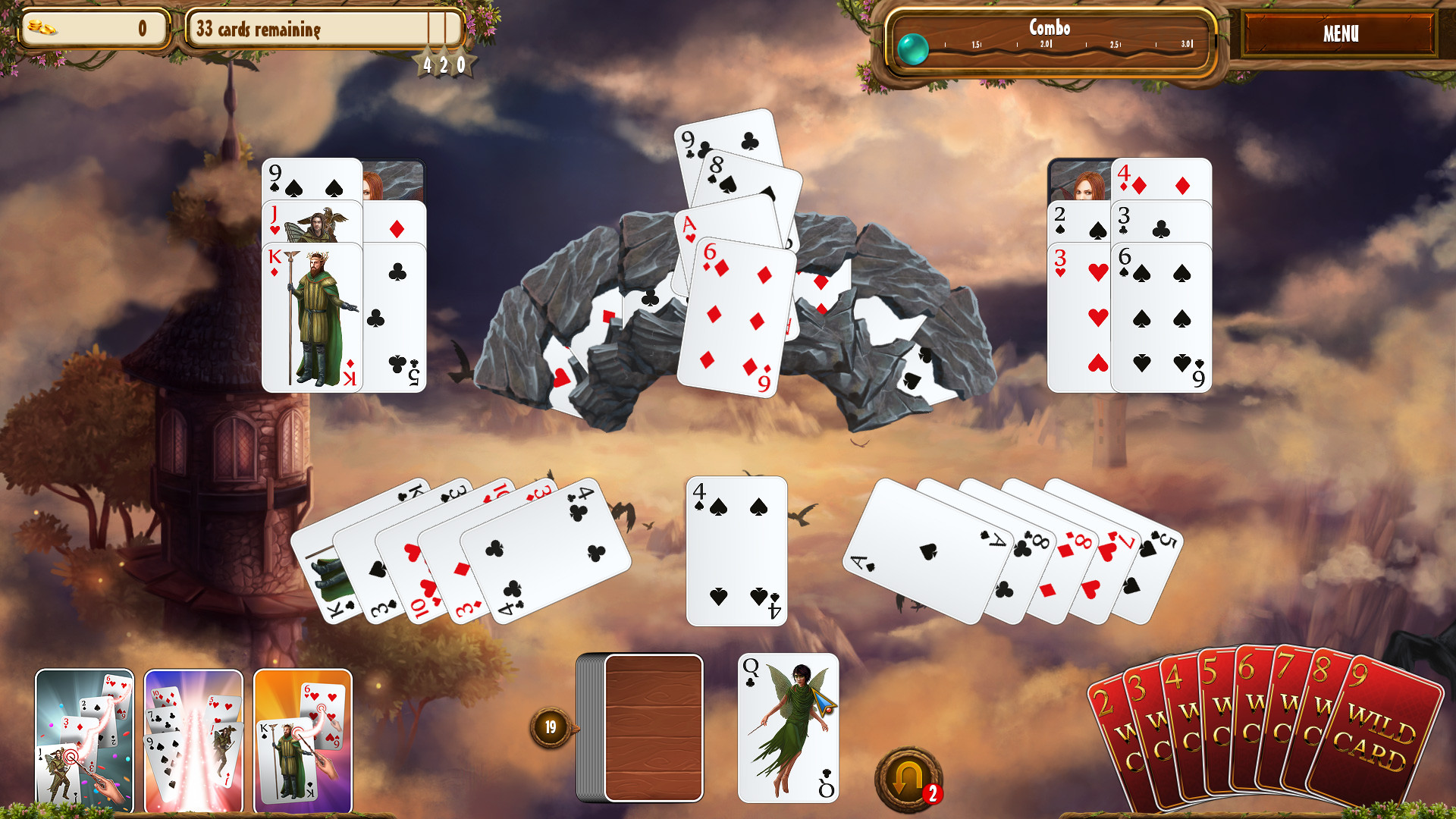 Скриншот: Fantasy Quest Solitaire