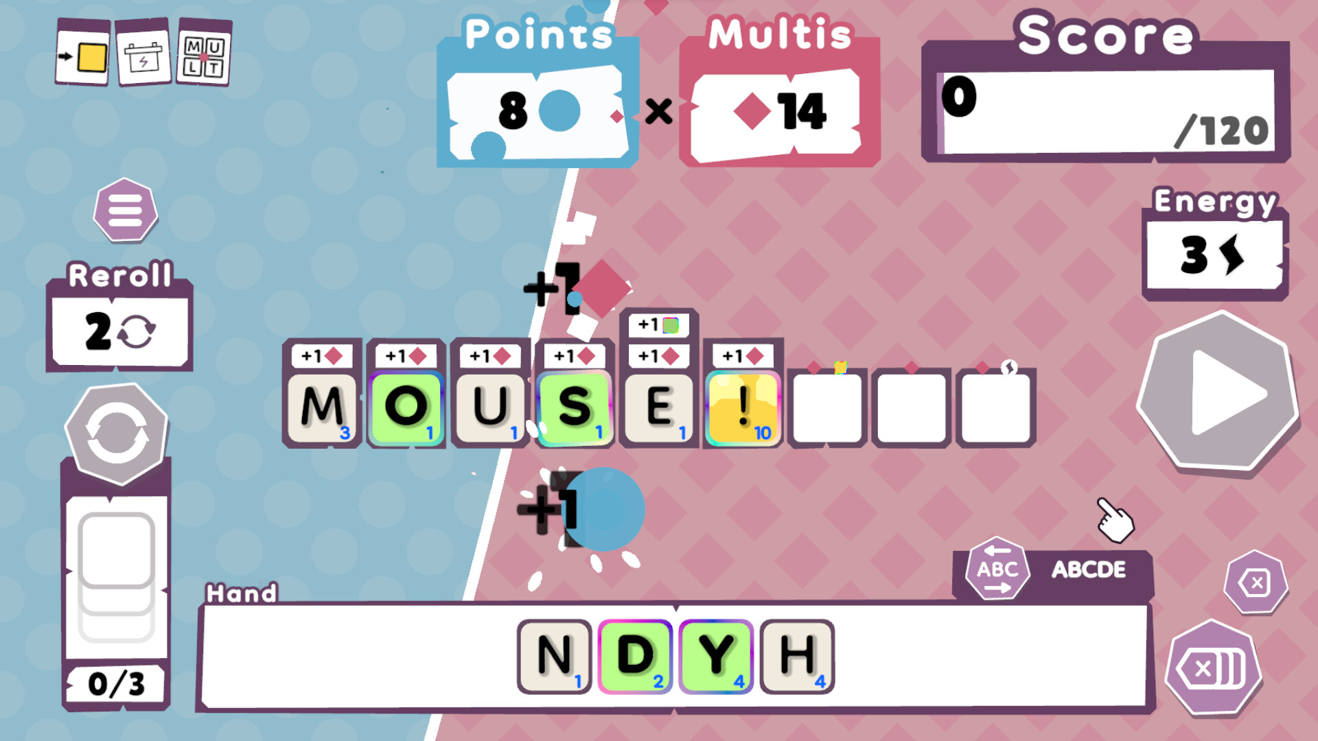 Скриншот: Wordatro!