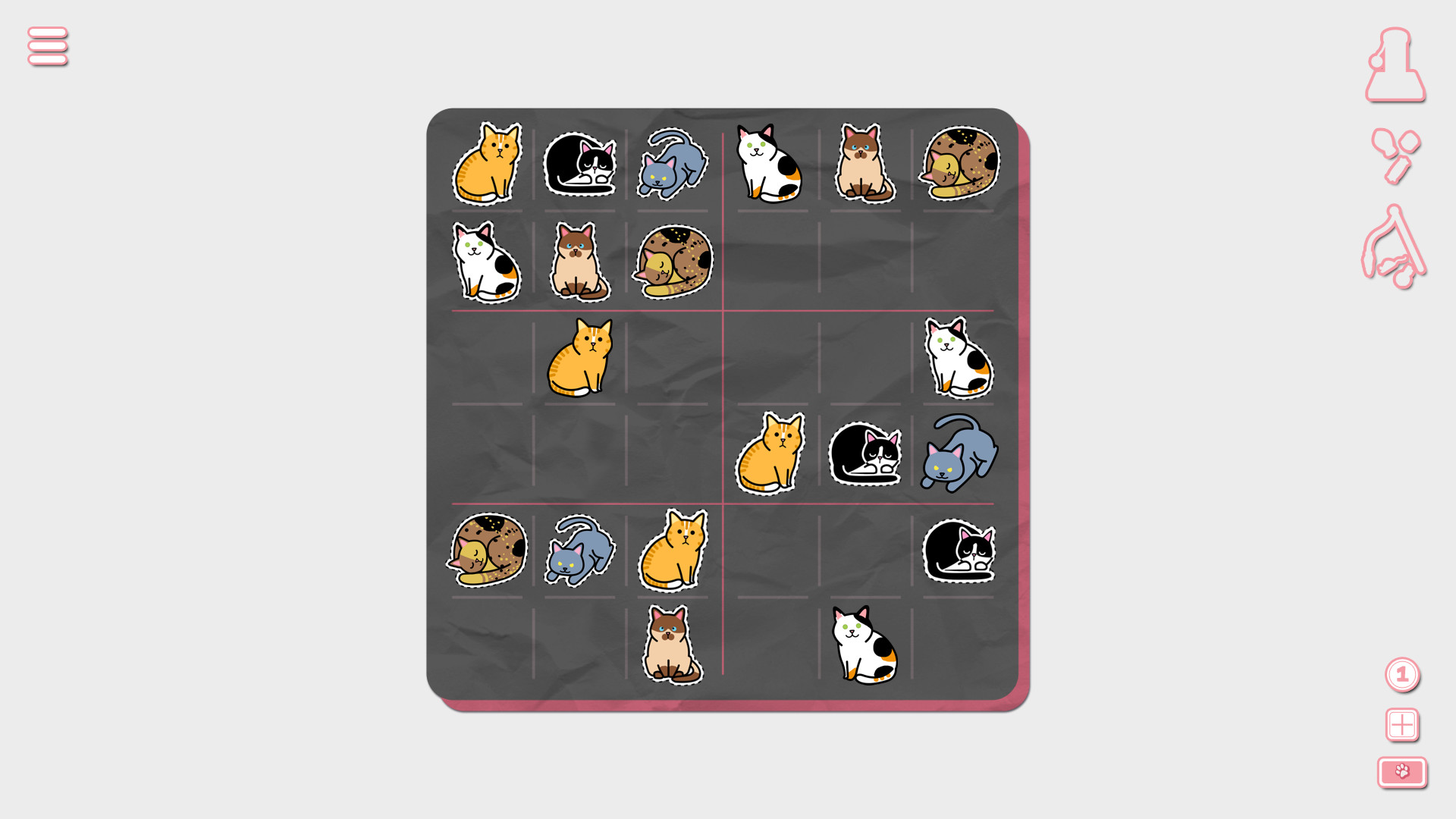 Скриншот: Sudocats