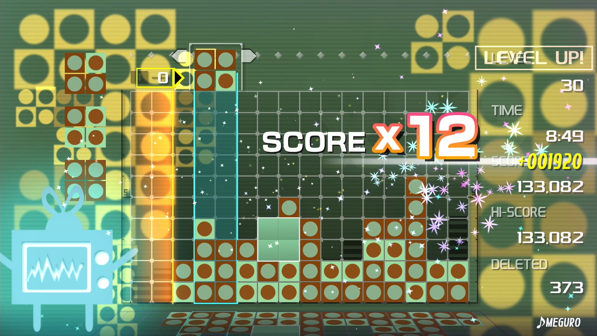Скриншот: LUMINES REMASTERED