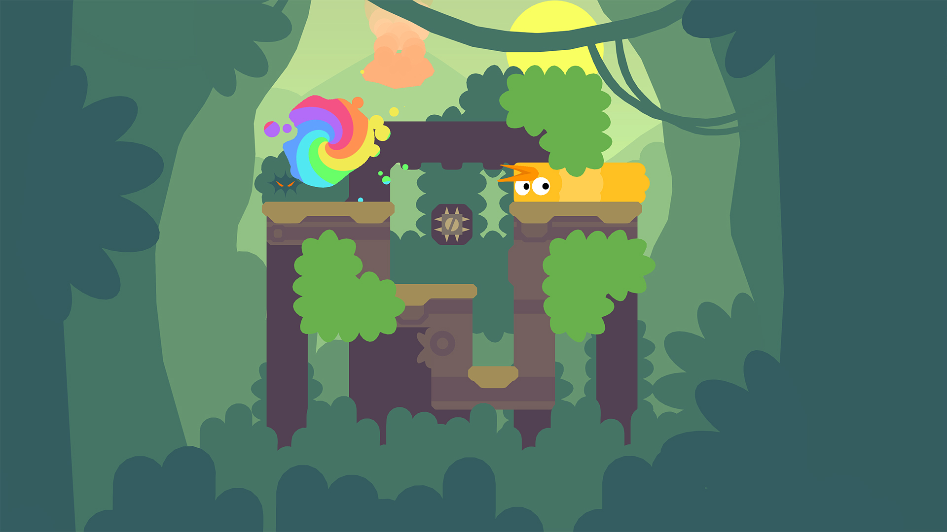 Скриншот: Snakebird Primer