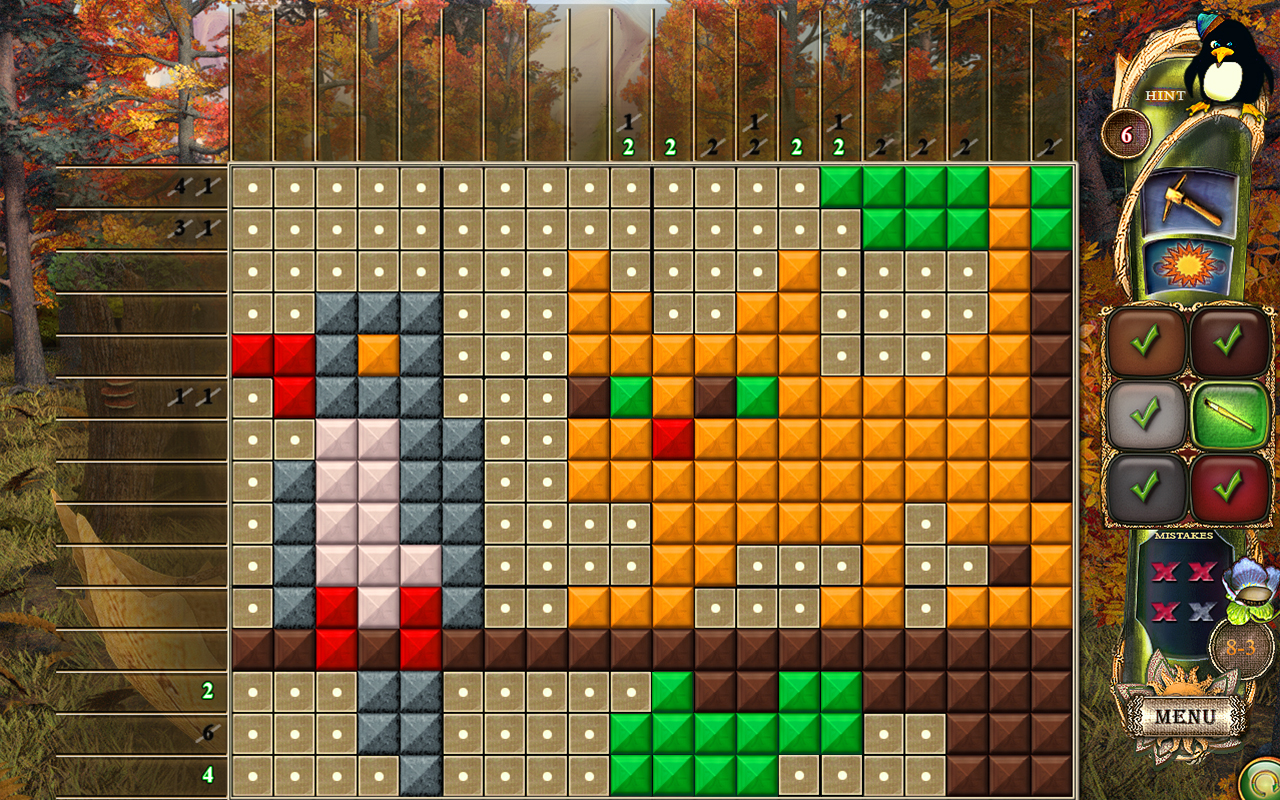 Скриншот: Fantasy Mosaics 23: Magic Forest