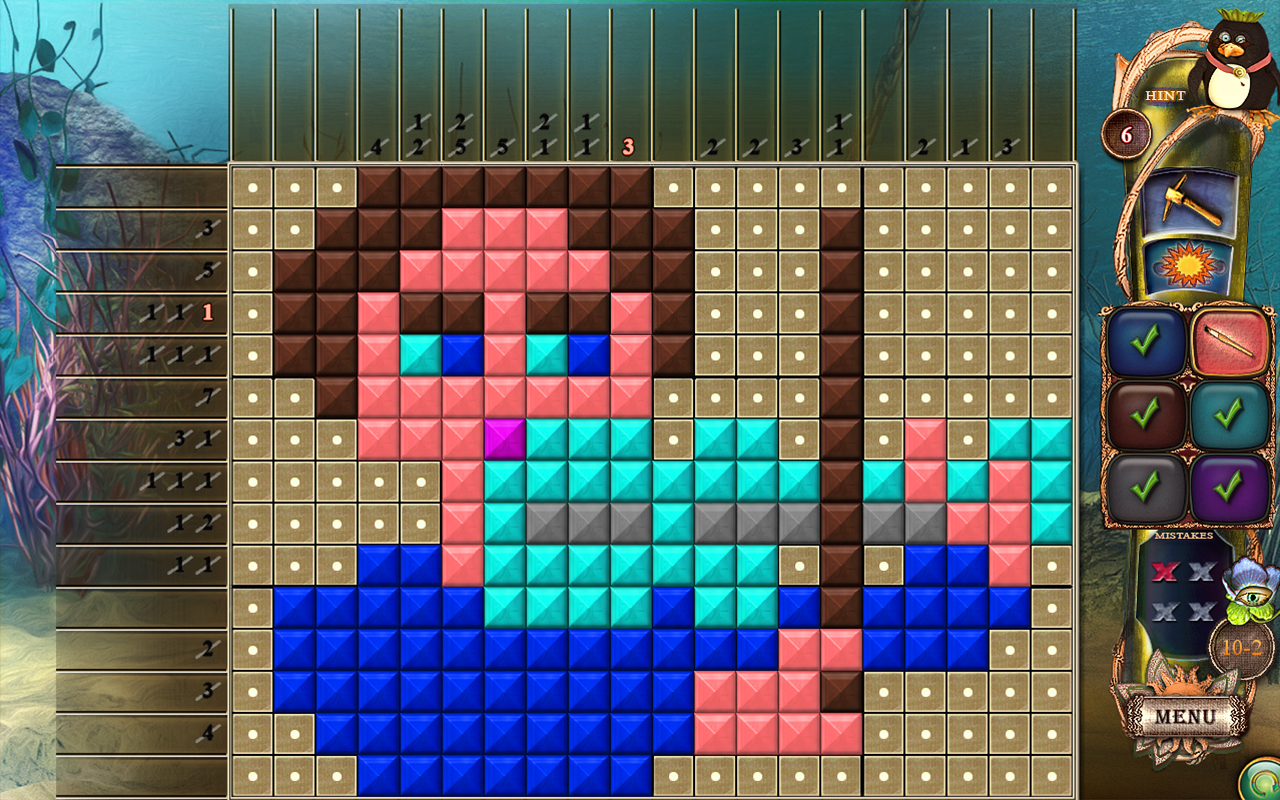 Скриншот: Fantasy Mosaics 18: Explore New Colors