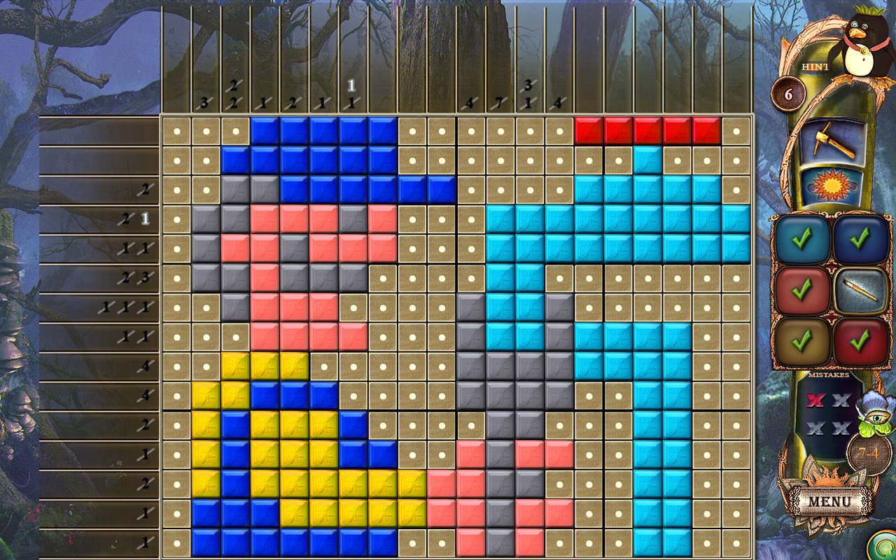 Скриншот: Fantasy Mosaics 18: Explore New Colors