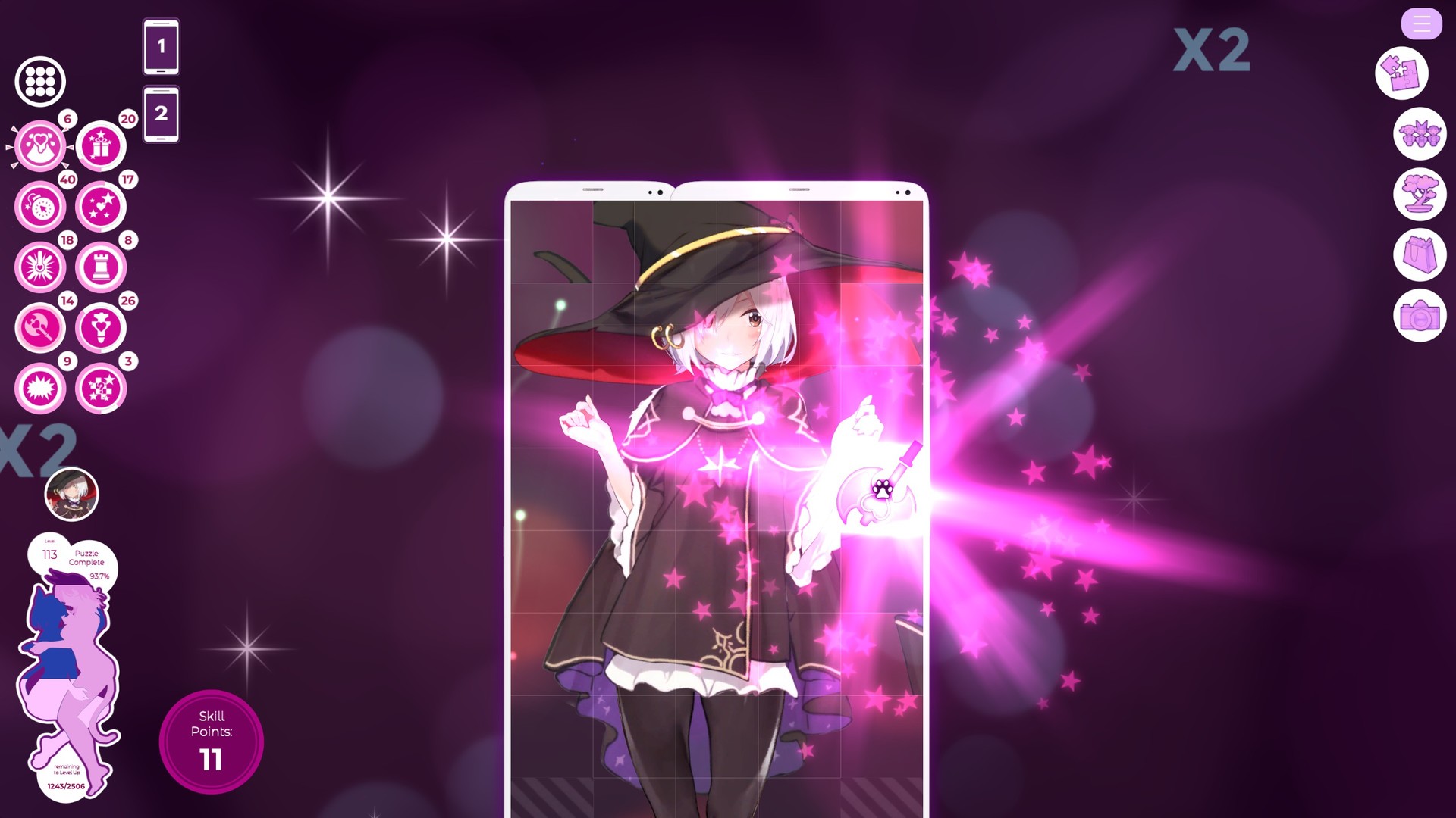 Скриншот: Mosaique Neko Waifus 3