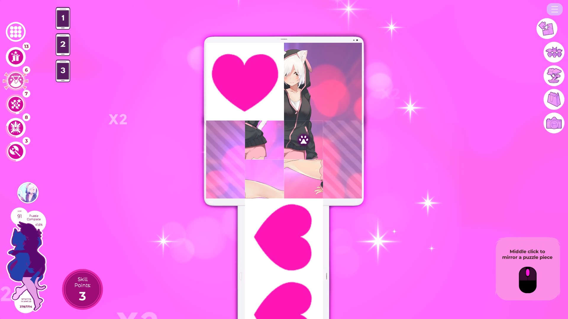 Скриншот 13: Mosaique Neko Waifus 3