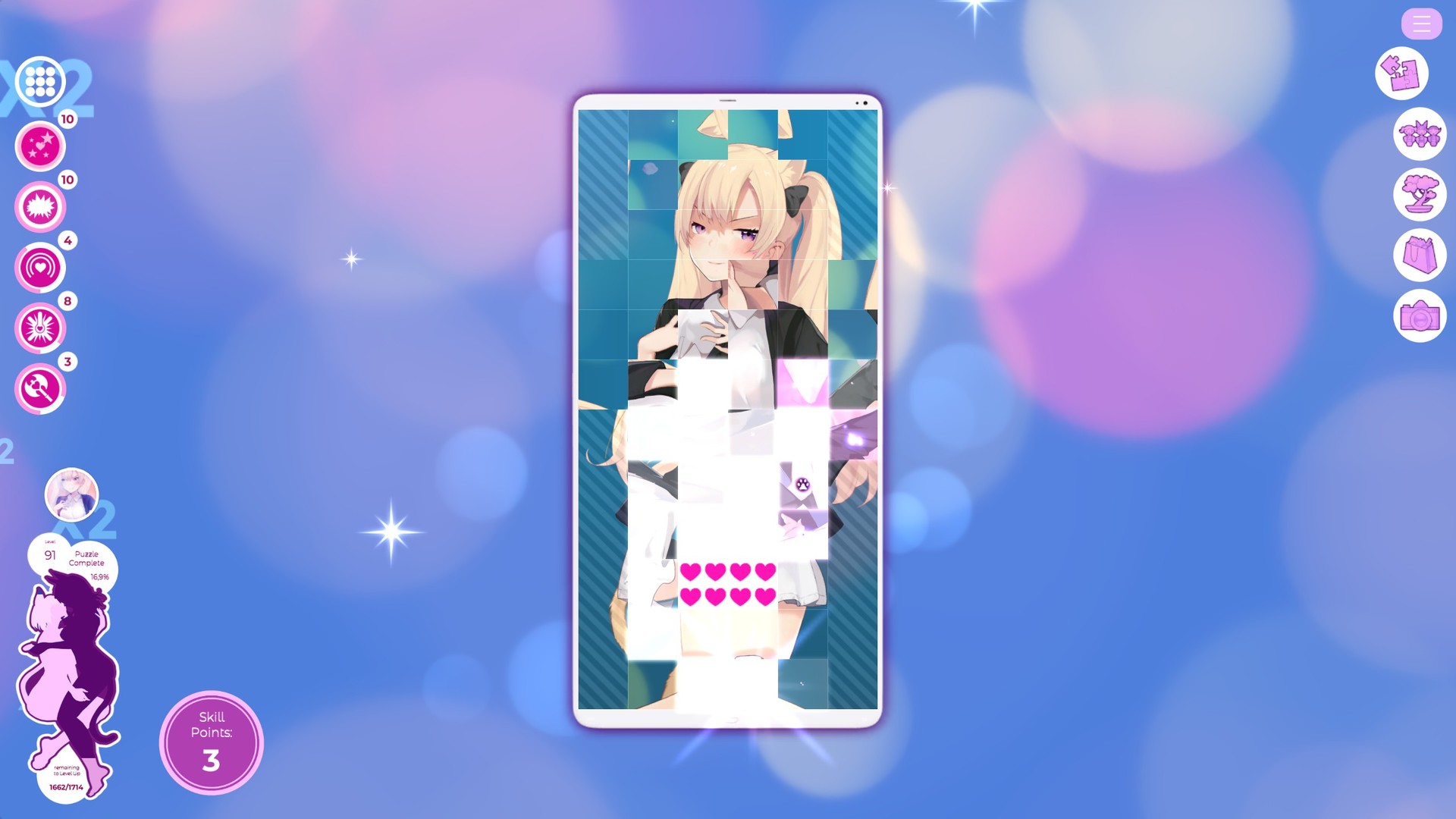 Скриншот: Mosaique Neko Waifus 3