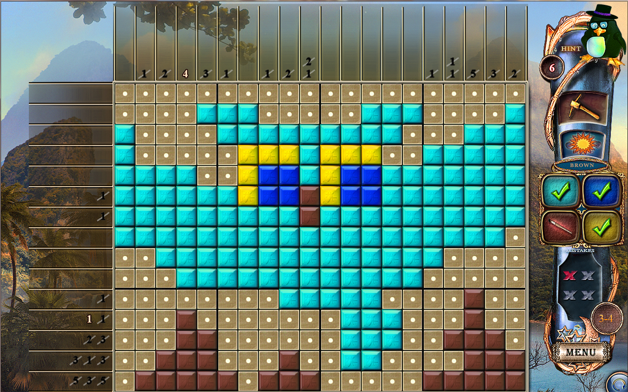 Скриншот: Fantasy Mosaics 15: Ancient Land