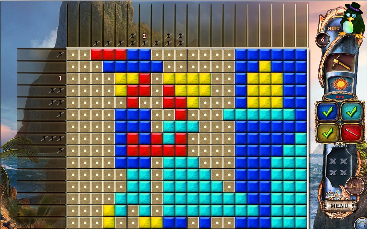 Скриншот: Fantasy Mosaics 15: Ancient Land