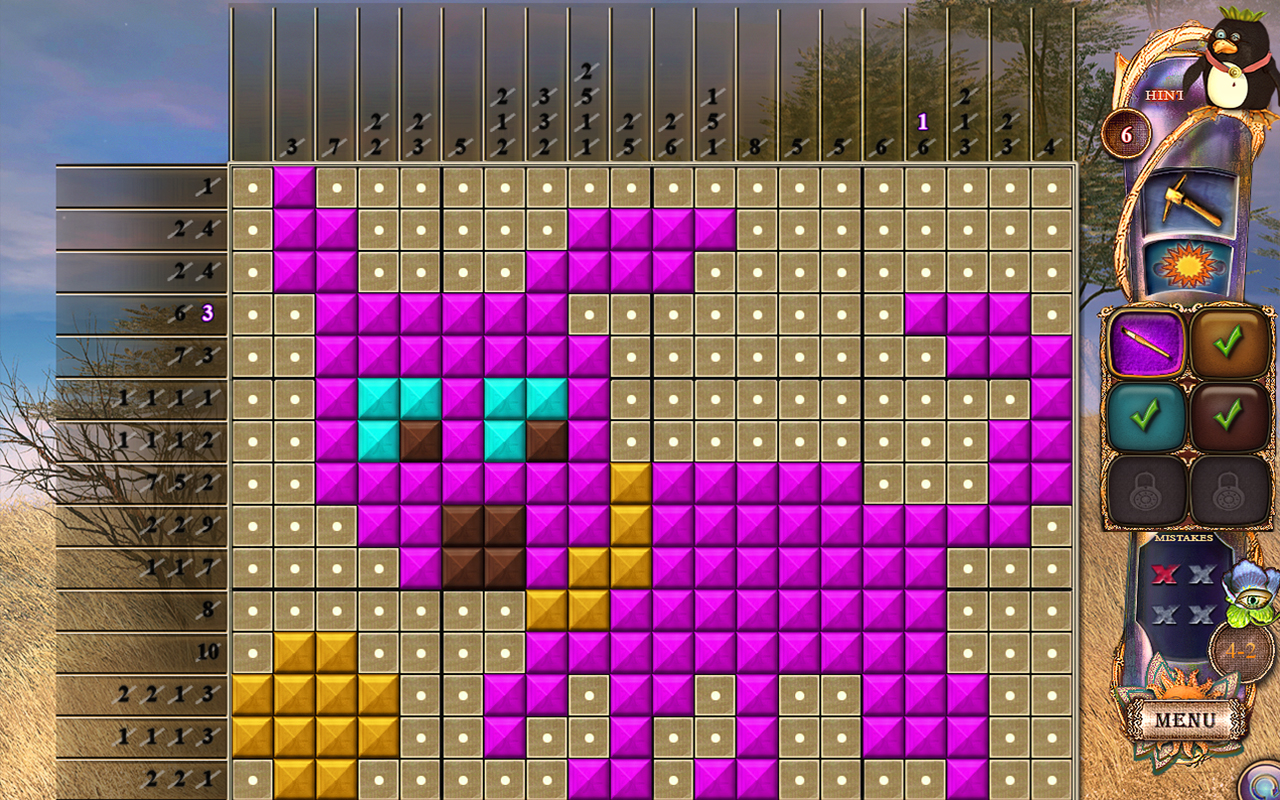 Скриншот: Fantasy Mosaics 20: Castle of Puzzles