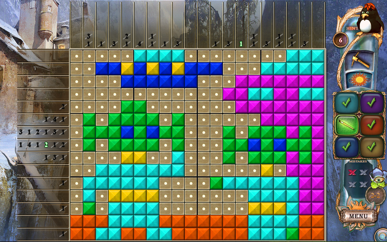 Скриншот: Fantasy Mosaics 22: Summer Vacation