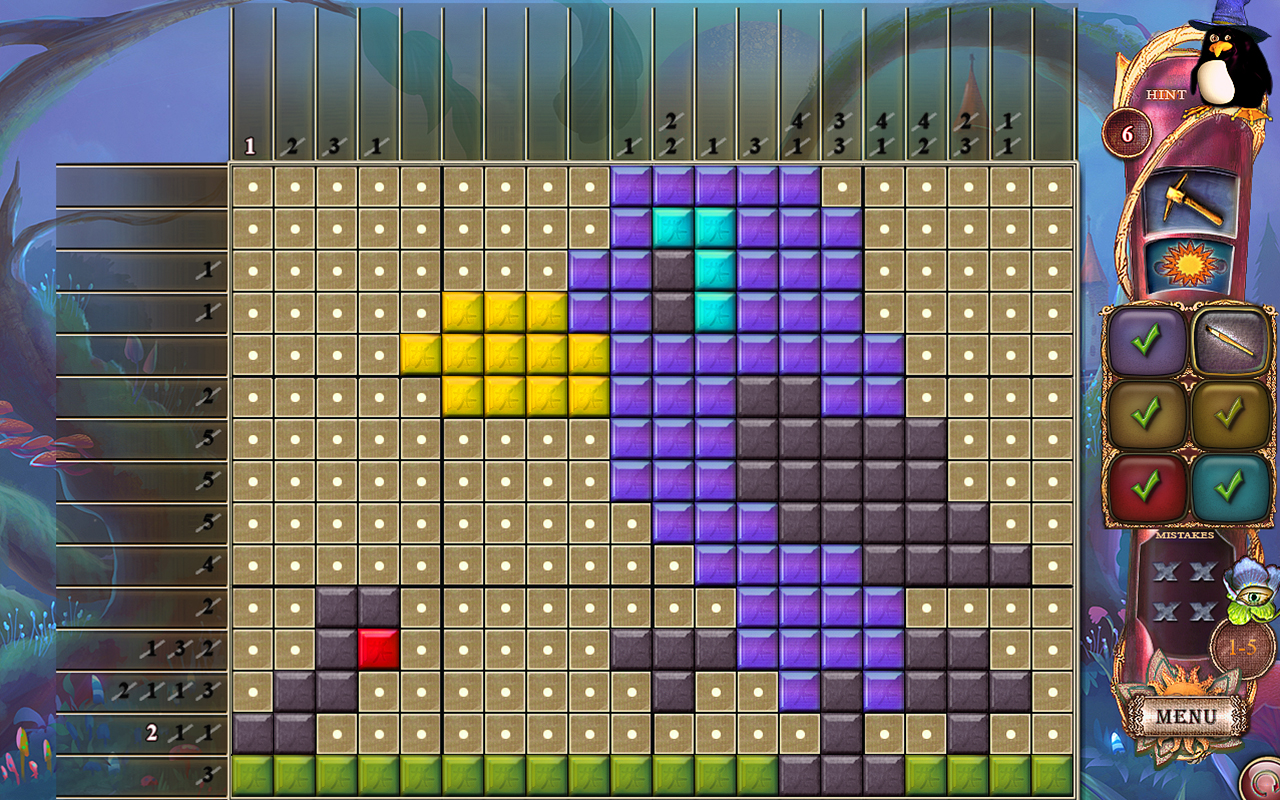 Скриншот: Fantasy Mosaics 26: Fairytale Garden