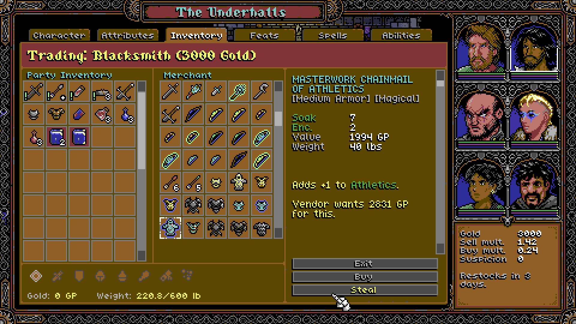 Скриншот: SKALD: Against the Black Priory