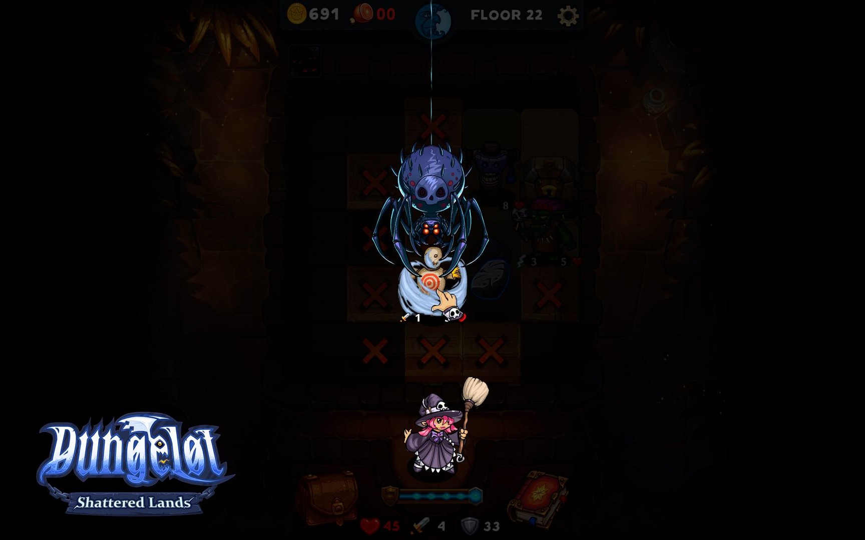 Скриншот: Dungelot: Shattered Lands