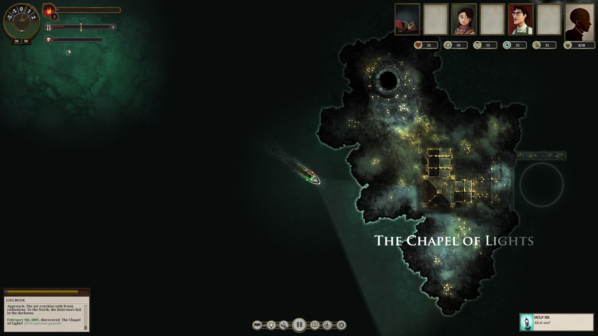Скриншот: SUNLESS SEA