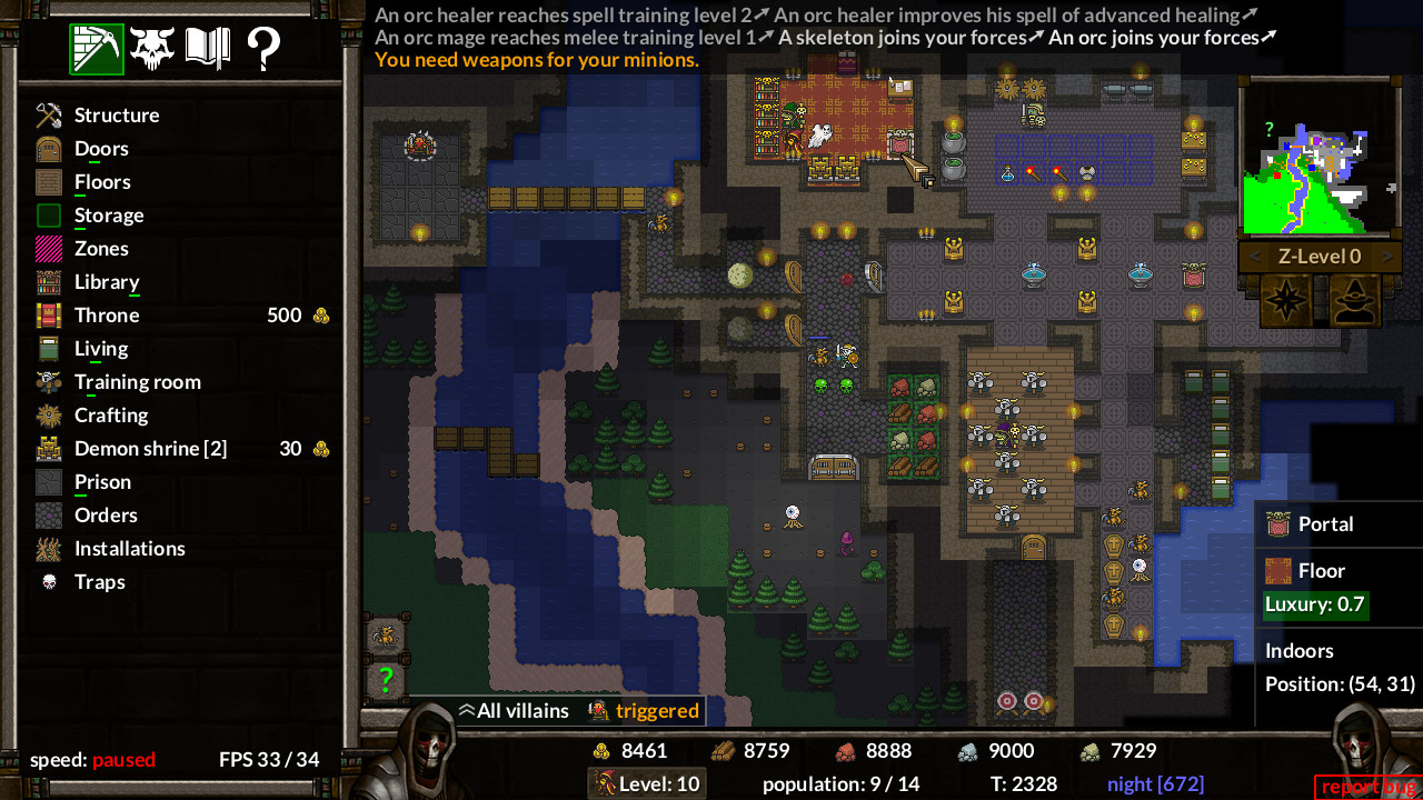 Скриншот: KeeperRL