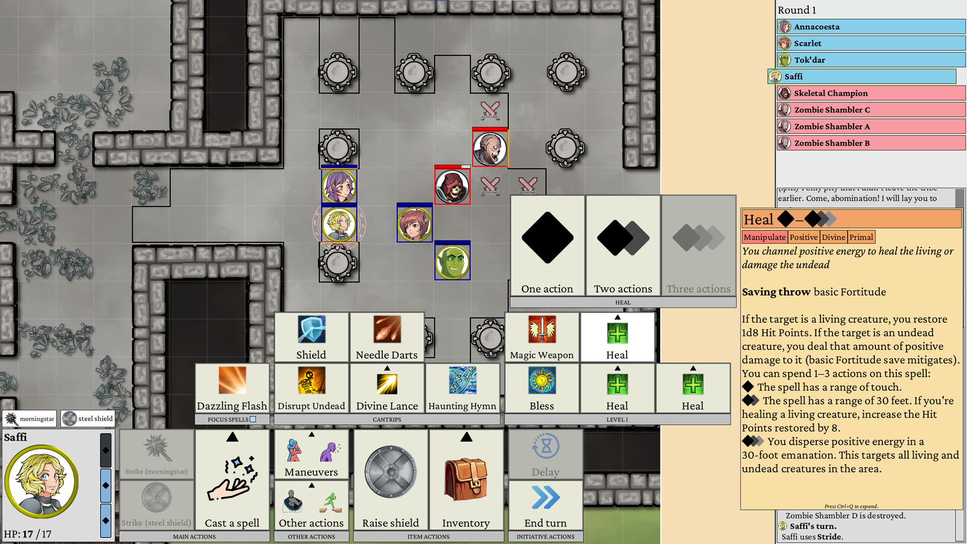 Скриншот: Dawnsbury Days