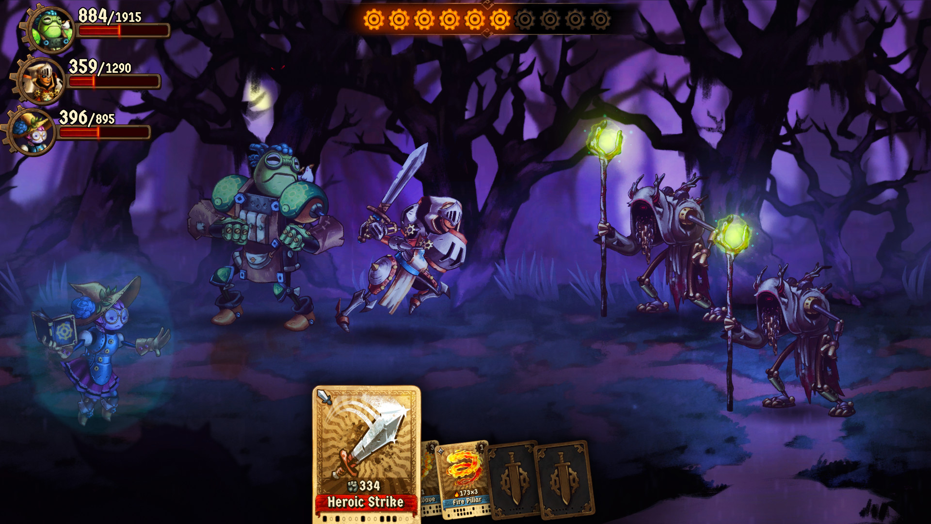 Скриншот 9: SteamWorld Quest: Hand of Gilgamech