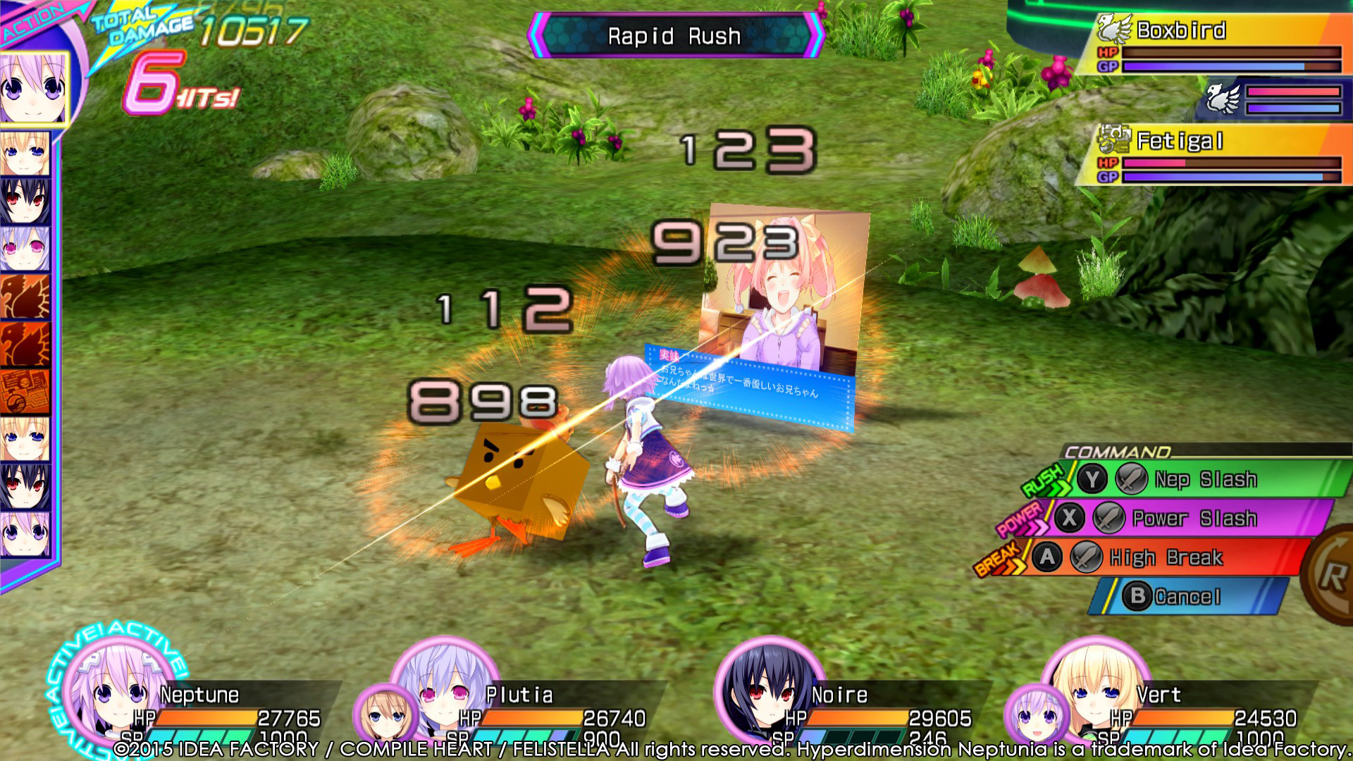Скриншот: Hyperdimension Neptunia Re;Birth3 V Generation